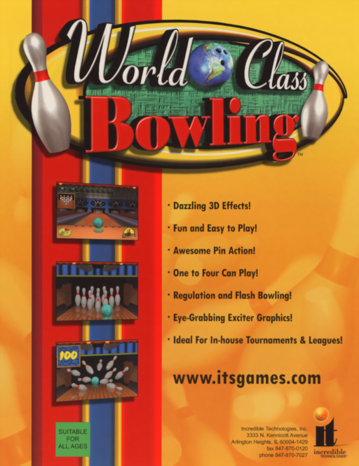 World Class Bowling (v1.61) Arcade Game Cover